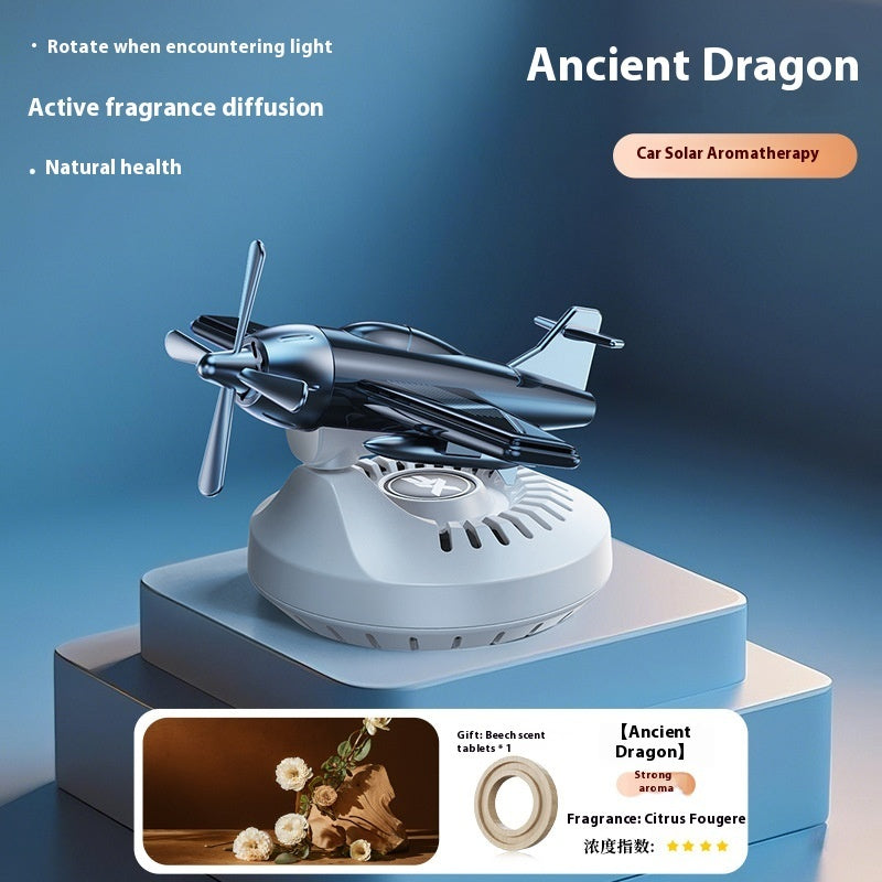 Rotating Solar Power Vehicle Perfume Holder Decoration Ornaments