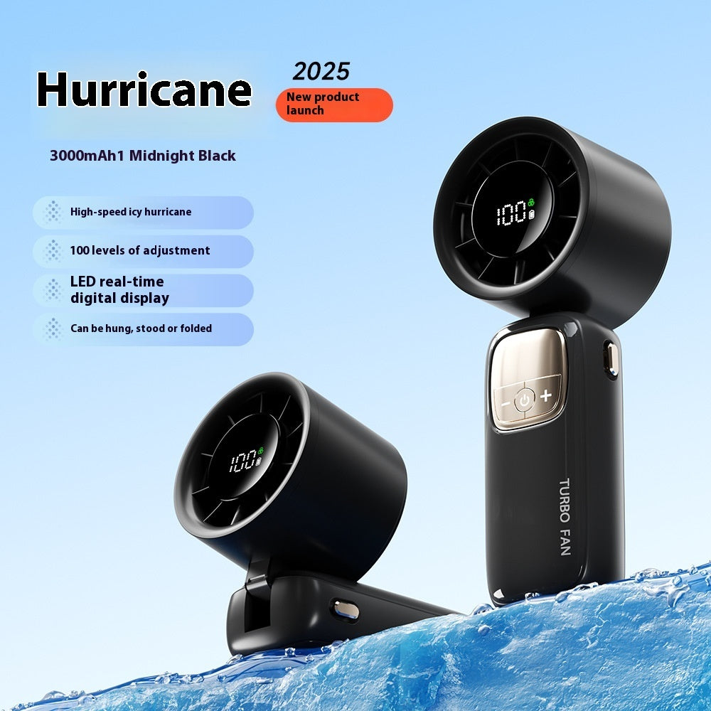 Refrigeration High-speed Handheld Fan Usb Outdoor Portable Folding Mini Fan