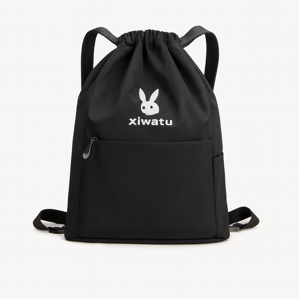 Portable Folding Backpack Sports Fitness Drawstring Leisure Beam