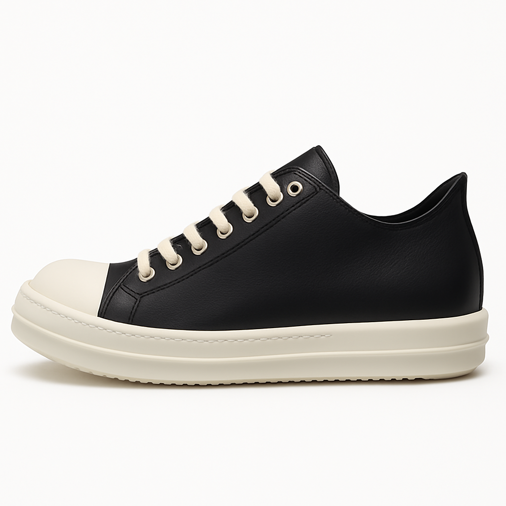 Men's Low Top Sneakers Leather Casual