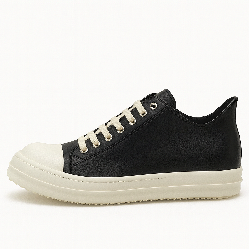 Men's Low Top Sneakers Leather Casual