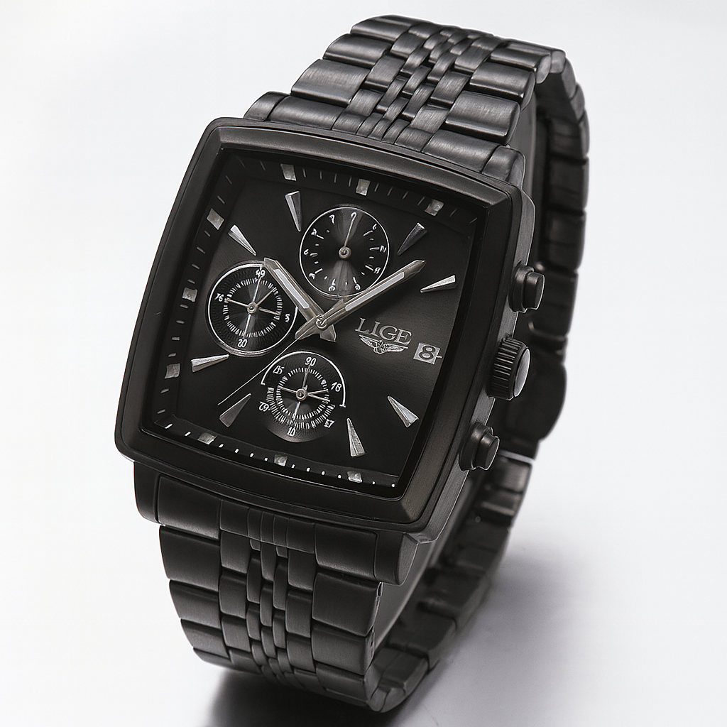 Business Personality Large Dial Square Watch Men