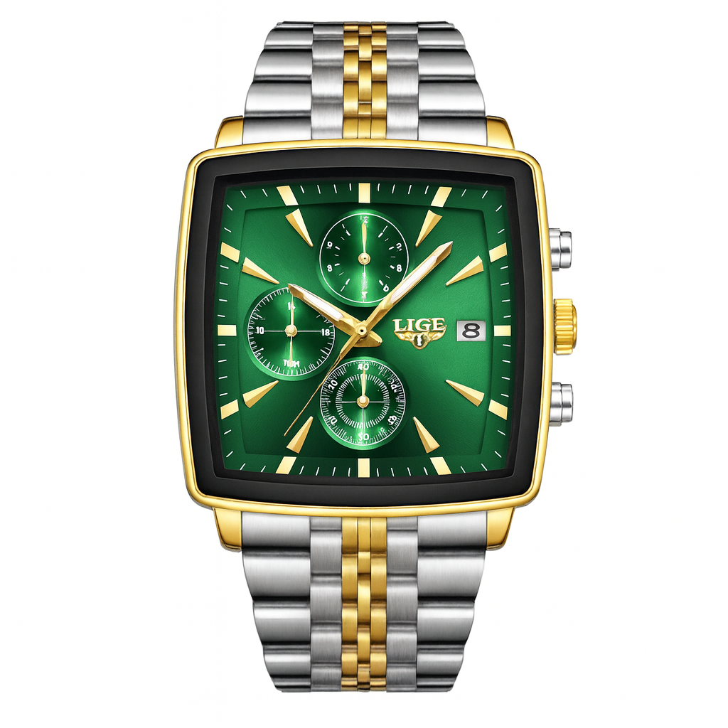 Business Personality Large Dial Square Watch Men