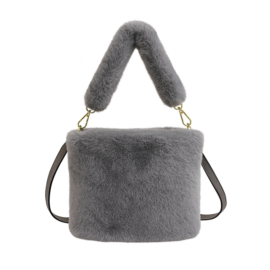 Faux Fur Rabbit Plush Shoulder Crossbody Bag