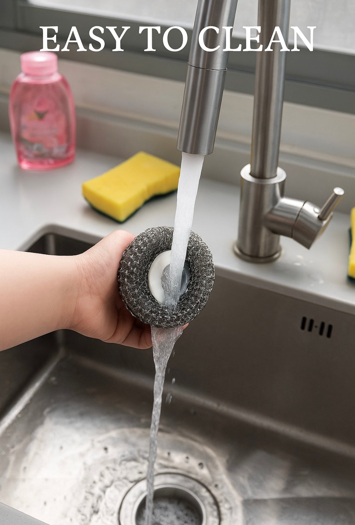 Stainless Steel Wool Scrubber, Scrubbing Scouring Pad, Steel Wool Scrubber For Kitchens, Bathroom And Kitchen Pots, Pans, Sink