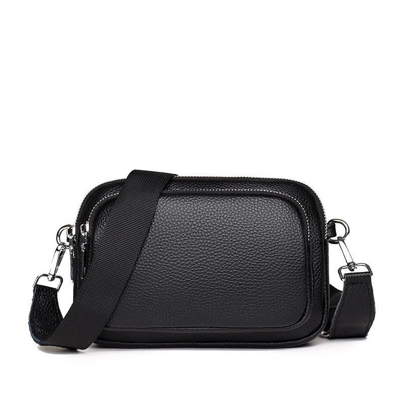 Trendy Fashion Multi-layer unisex Leather Handbag