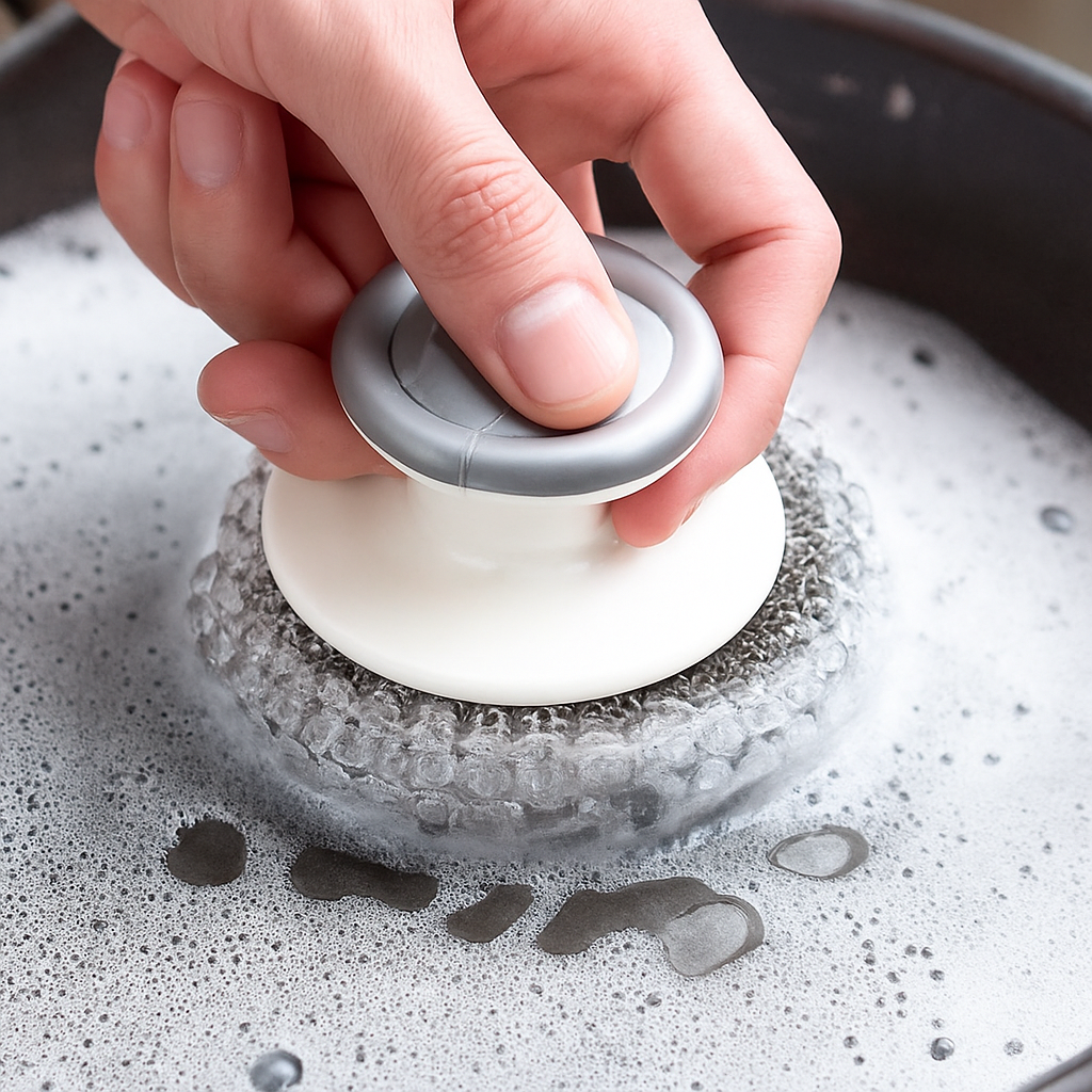 Stainless Steel Wool Scrubber, Scrubbing Scouring Pad, Steel Wool Scrubber For Kitchens, Bathroom And Kitchen Pots, Pans, Sink