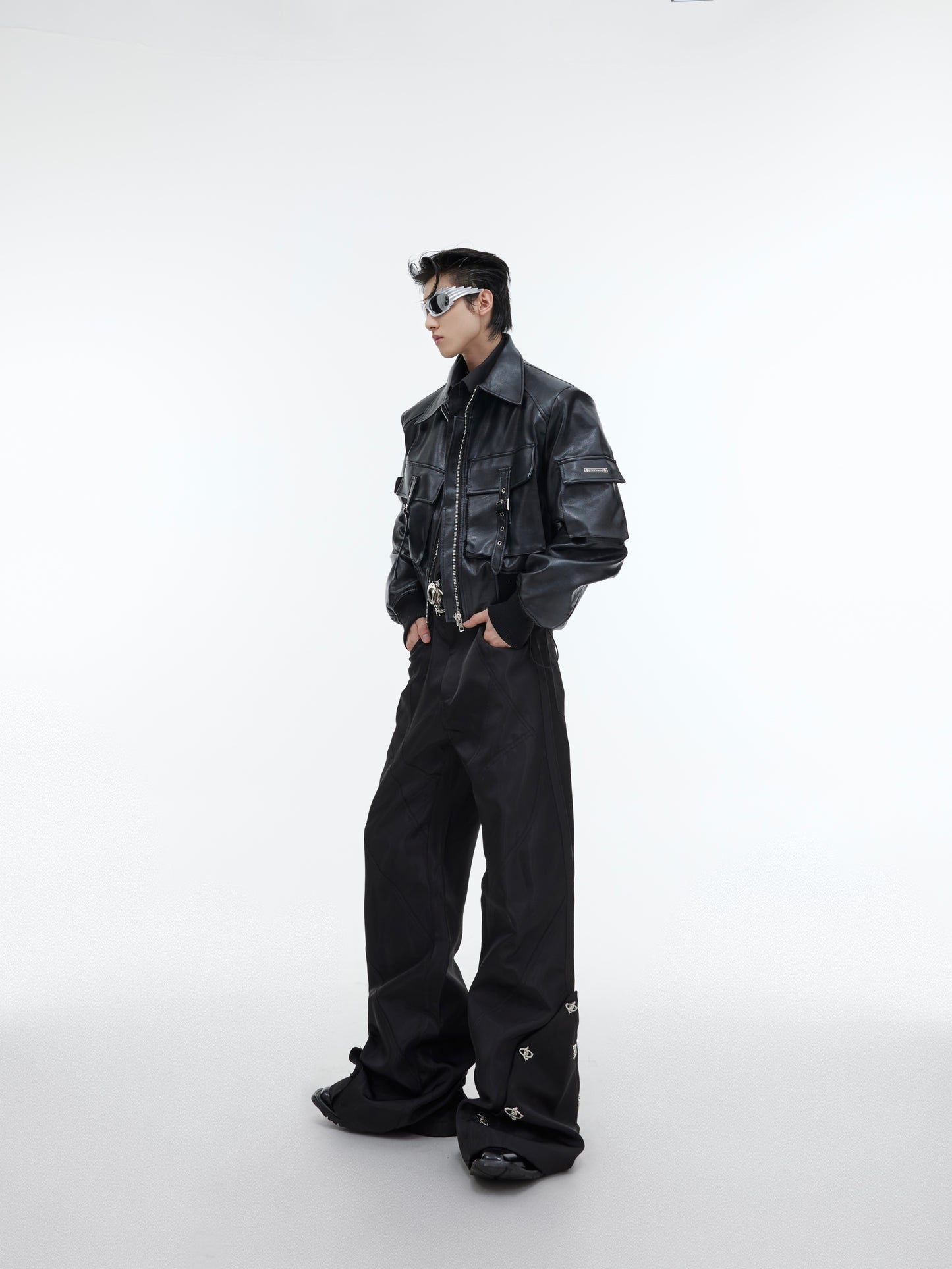 Liquid Gloss Micro Flare Pants – Deconstructed Fit