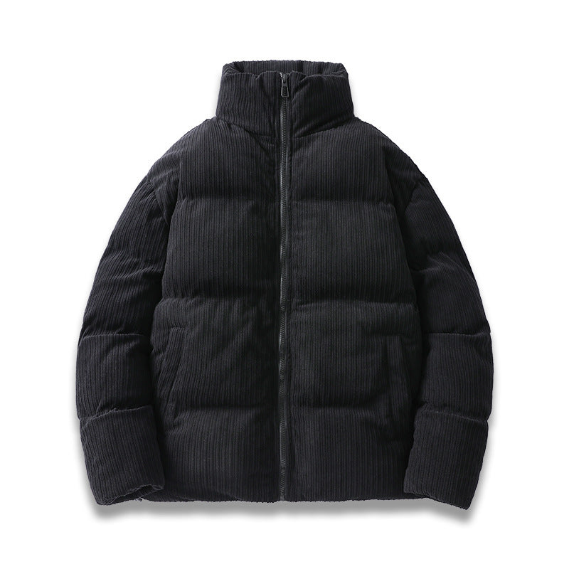 Sixmilude Thickening Stand Collar Casual Loose Cotton Coat