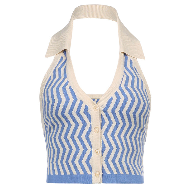 Monaco Knit Halter Vest