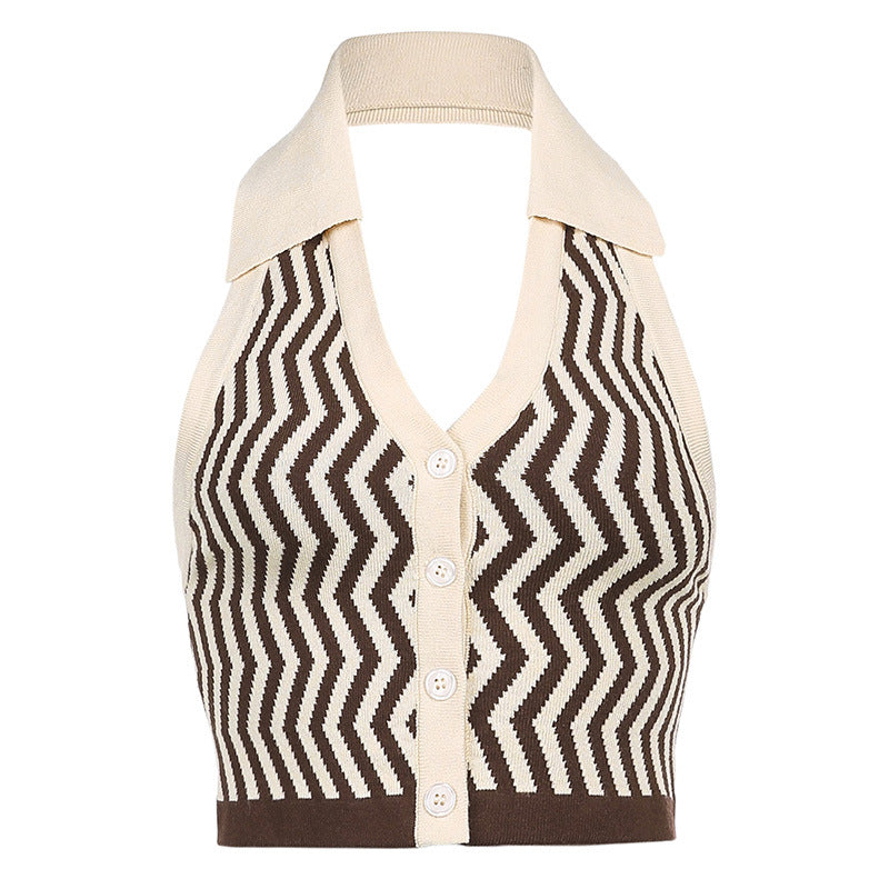Monaco Knit Halter Vest
