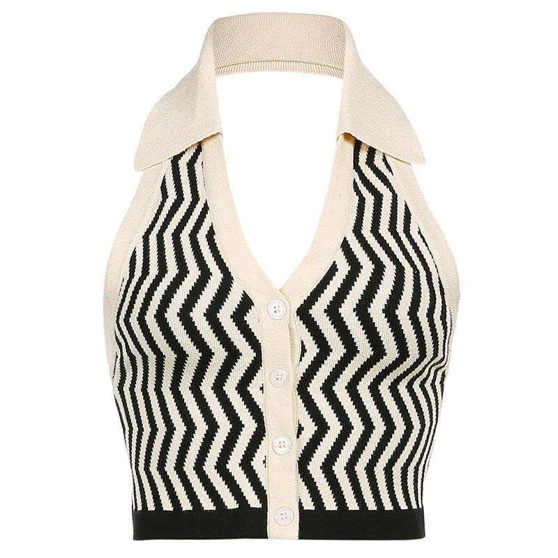 Monaco Knit Halter Vest