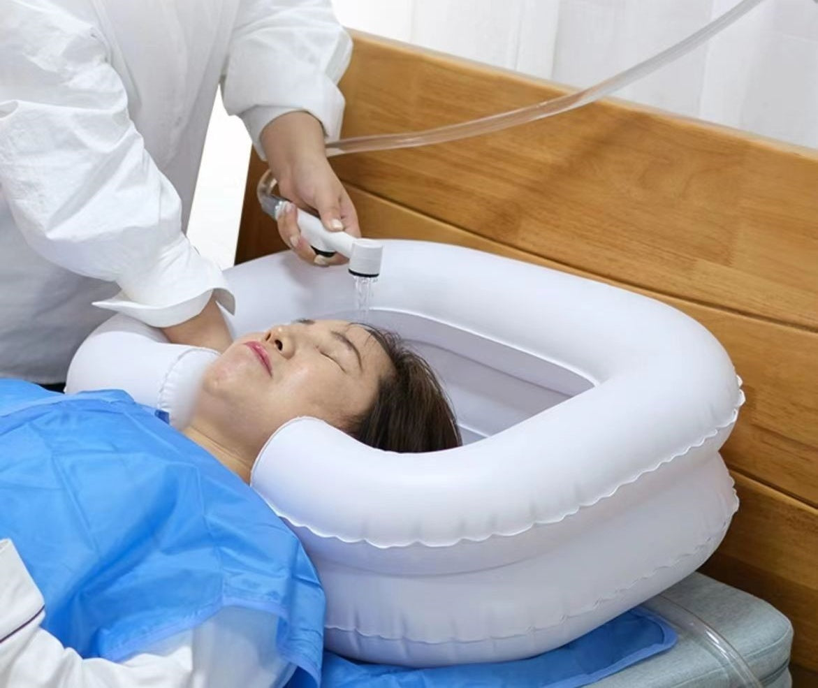 Inflatable Foldable Portable PV Outdoor Care Basin Beauty Hair Shampoo Basin