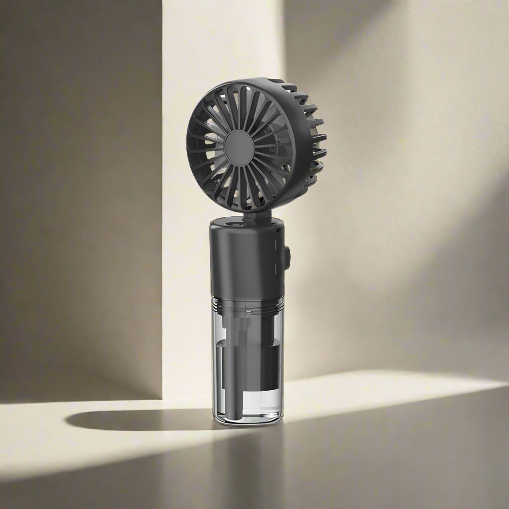 Portable Handheld Spray Fan 4-Speed Water Spray Mist Fan Summer Cooling Artifact USB Charging Summer Supplies Outdoor Mini Fan