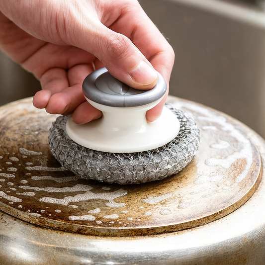 Stainless Steel Wool Scrubber, Scrubbing Scouring Pad, Steel Wool Scrubber For Kitchens, Bathroom And Kitchen Pots, Pans, Sink