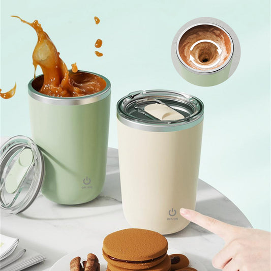 Automatic Self Stirring Mug Coffee Milk Juice Mixing Cup Electric Stainless Steel Lazy Rotating Mug Magnetic Stirring Cup Kitchen Gadgets