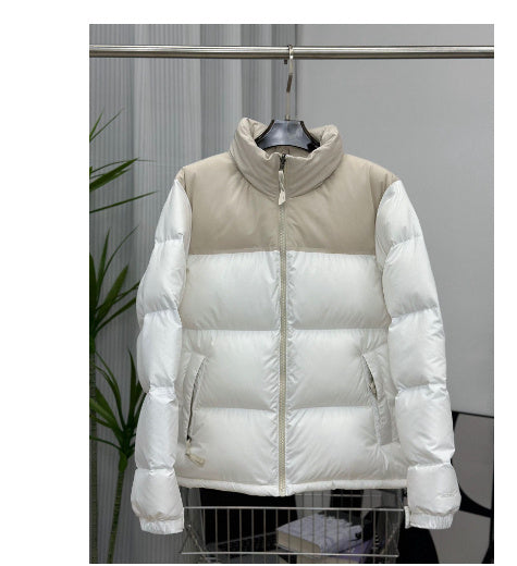 Sixmilude Winter Contrast-colored Coat Cotton Padded Jacket Unisex