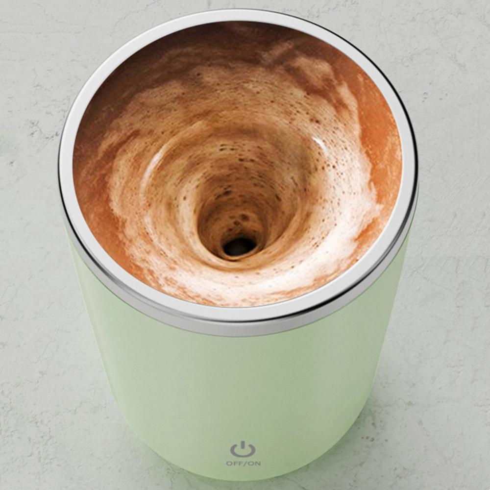 Automatic Self Stirring Mug Coffee Milk Juice Mixing Cup Electric Stainless Steel Lazy Rotating Mug Magnetic Stirring Cup Kitchen Gadgets