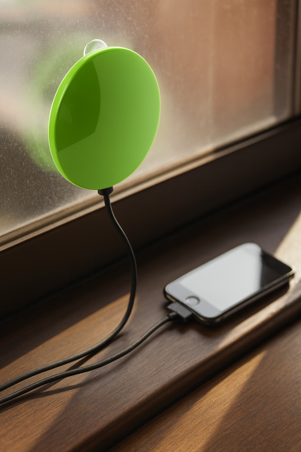 Solar window charger