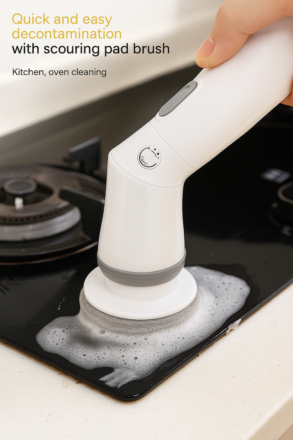 Electric Scrubber Cleaning Wall Long Handle Elbow Telescopic Multifunction Cleaning Brush