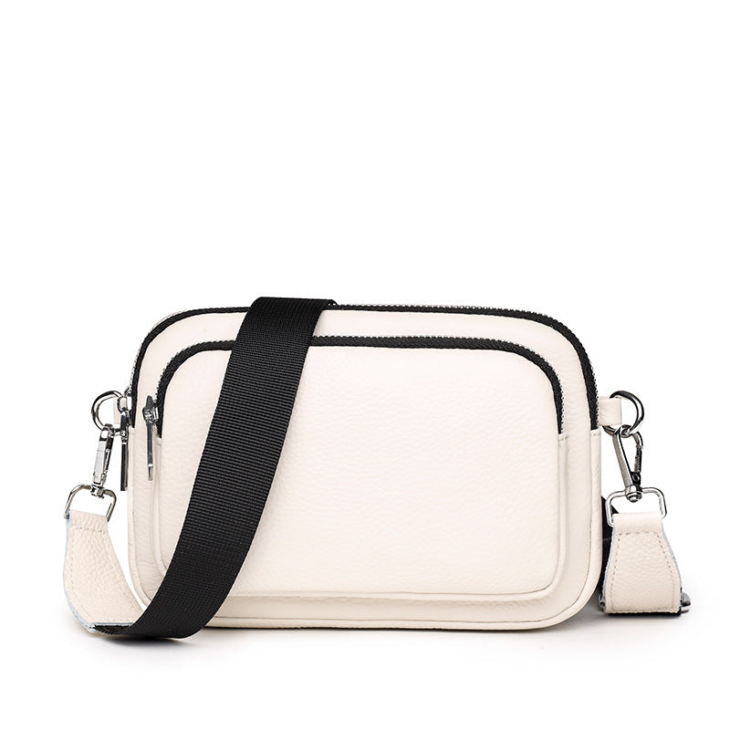 Trendy Fashion Multi-layer unisex Leather Handbag