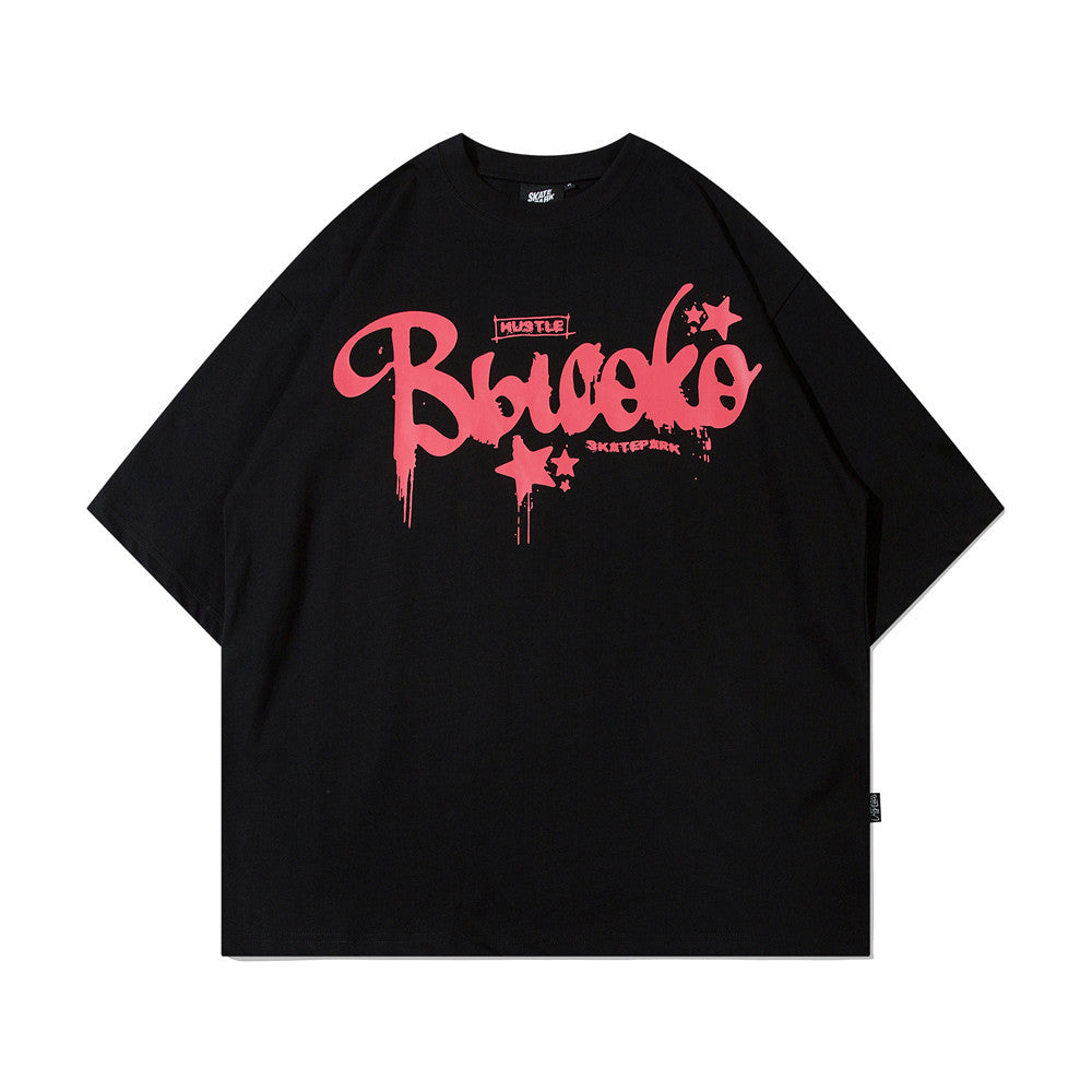High Street Cotton Graphic T-Shirt – Casual Streetwear Tee