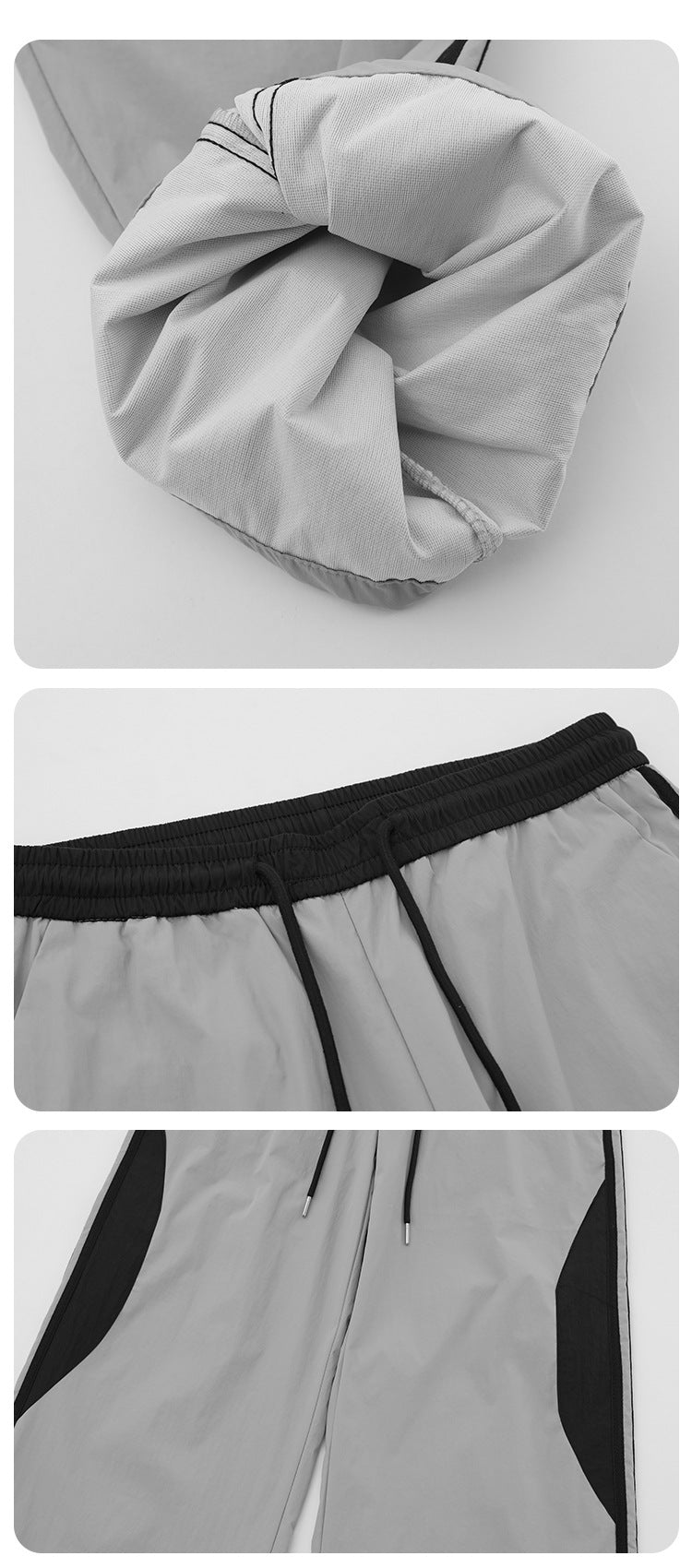 Striped Pants Contrast Color Sports Casual Pants