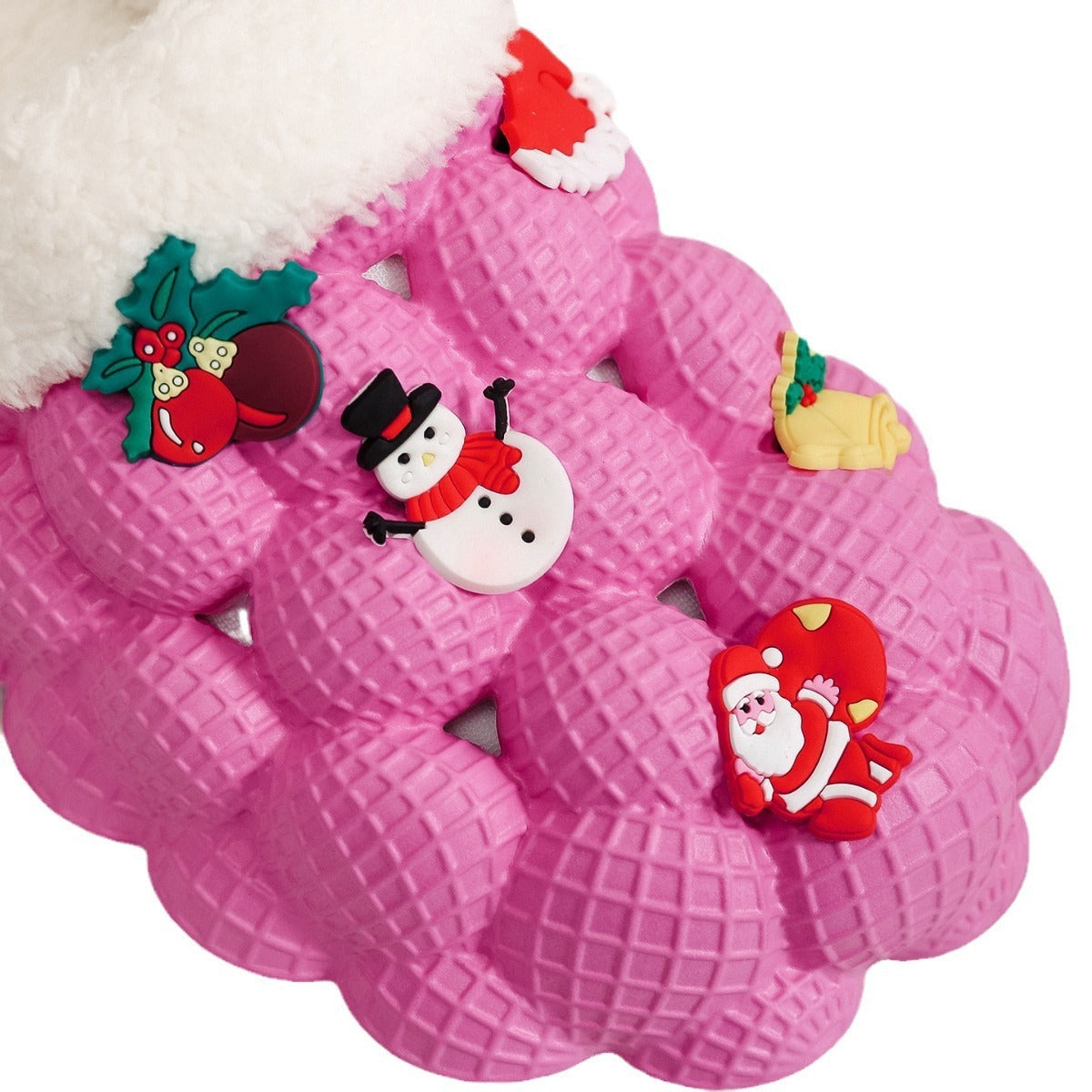 Sixmilude Winter Cloud Clogs – Warm Plush Lining, Outdoor-Ready Comfort