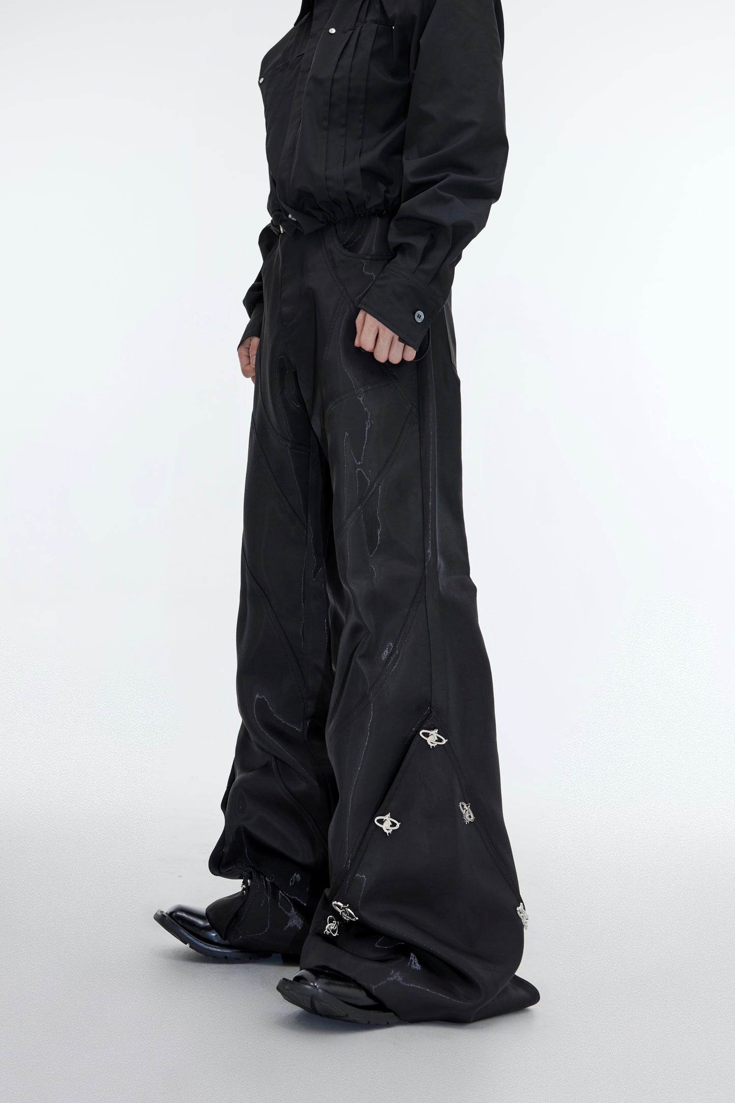 Liquid Gloss Micro Flare Pants – Deconstructed Fit