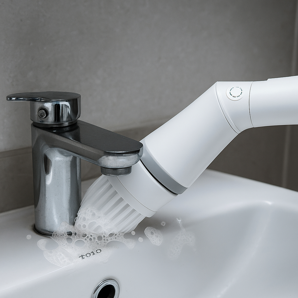 Electric Scrubber Cleaning Wall Long Handle Elbow Telescopic Multifunction Cleaning Brush