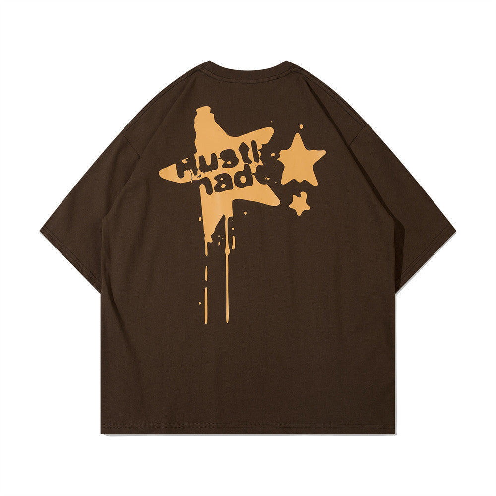 High Street Cotton Graphic T-Shirt – Casual Streetwear Tee