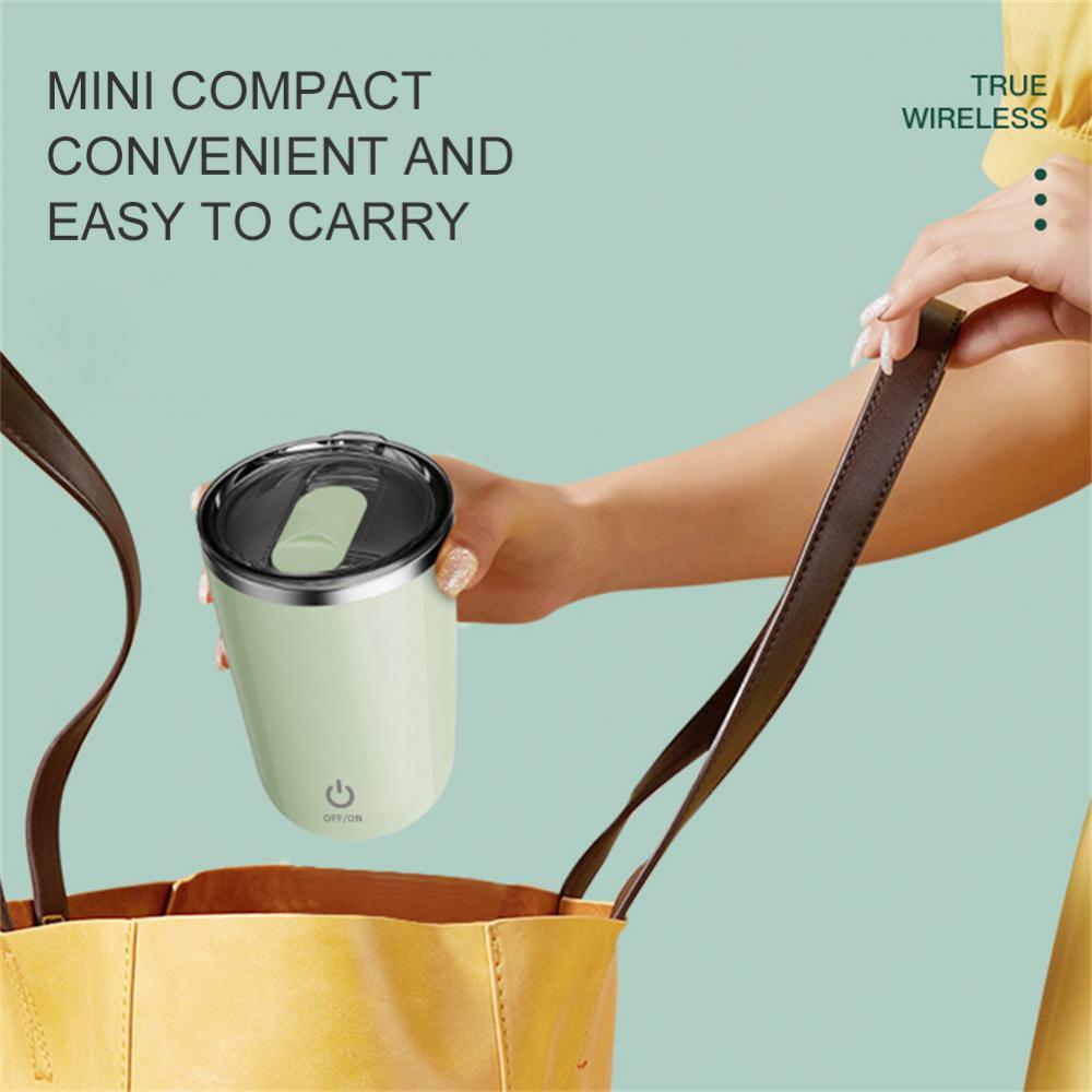 Automatic Self Stirring Mug Coffee Milk Juice Mixing Cup Electric Stainless Steel Lazy Rotating Mug Magnetic Stirring Cup Kitchen Gadgets