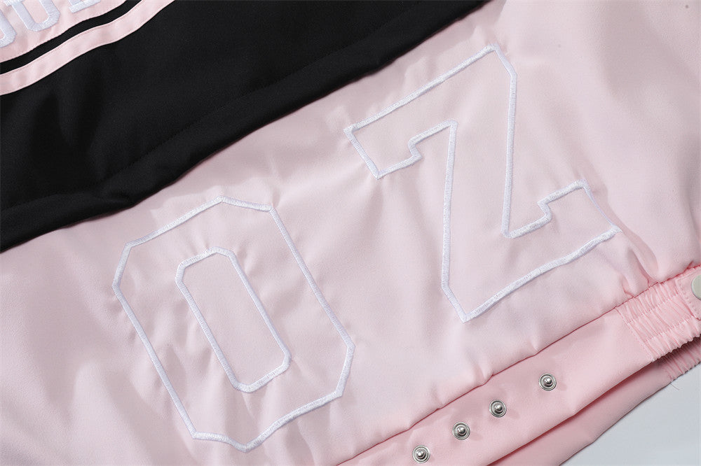 Sixmilude Color Contrast Patchwork Motorcycle Racing Suit Jacket Men