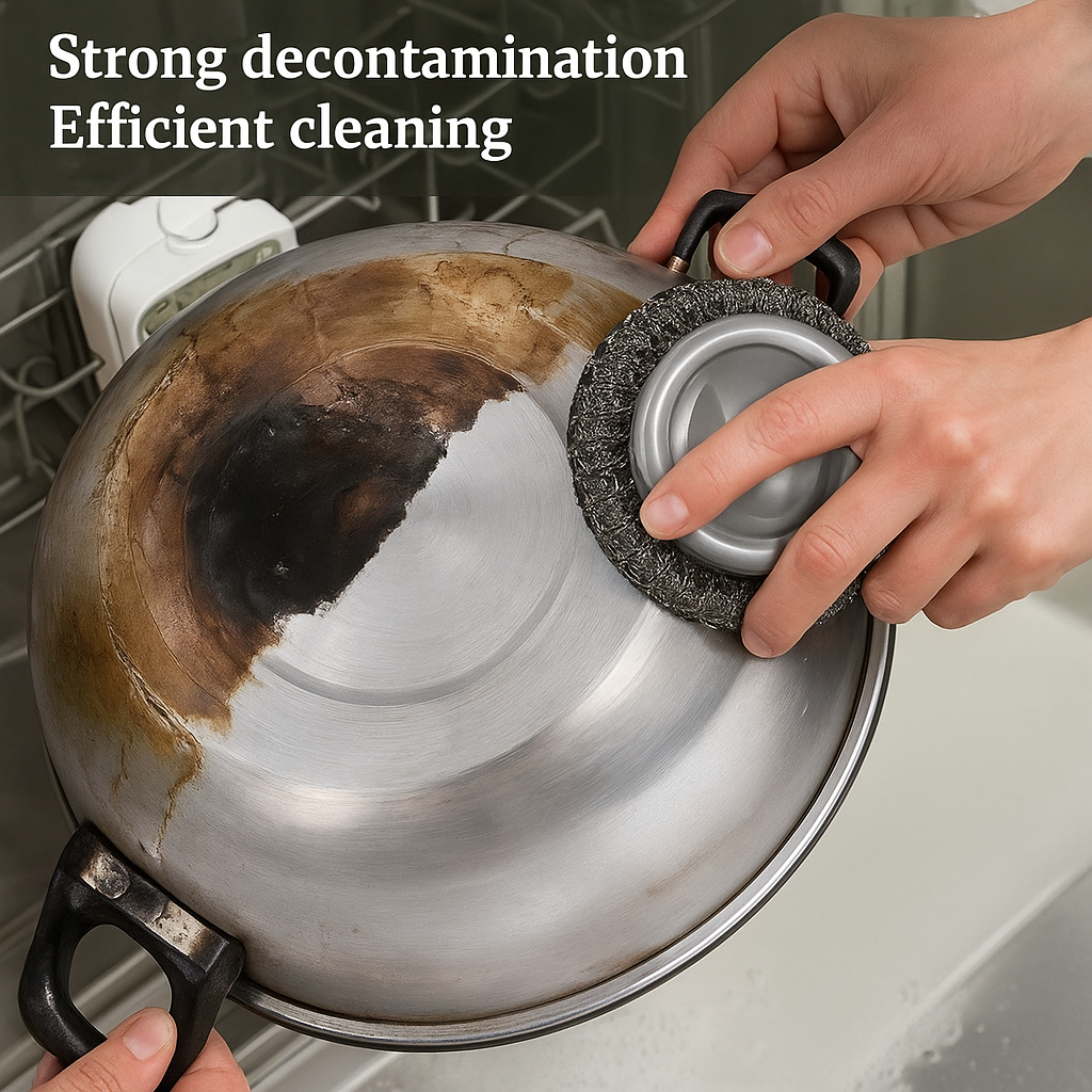 Stainless Steel Wool Scrubber, Scrubbing Scouring Pad, Steel Wool Scrubber For Kitchens, Bathroom And Kitchen Pots, Pans, Sink