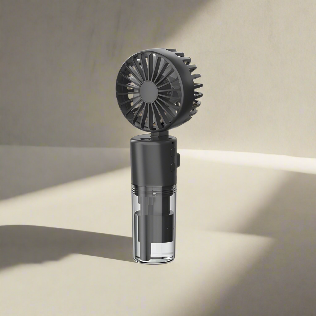 Portable Handheld Spray Fan 4-Speed Water Spray Mist Fan Summer Cooling Artifact USB Charging Summer Supplies Outdoor Mini Fan