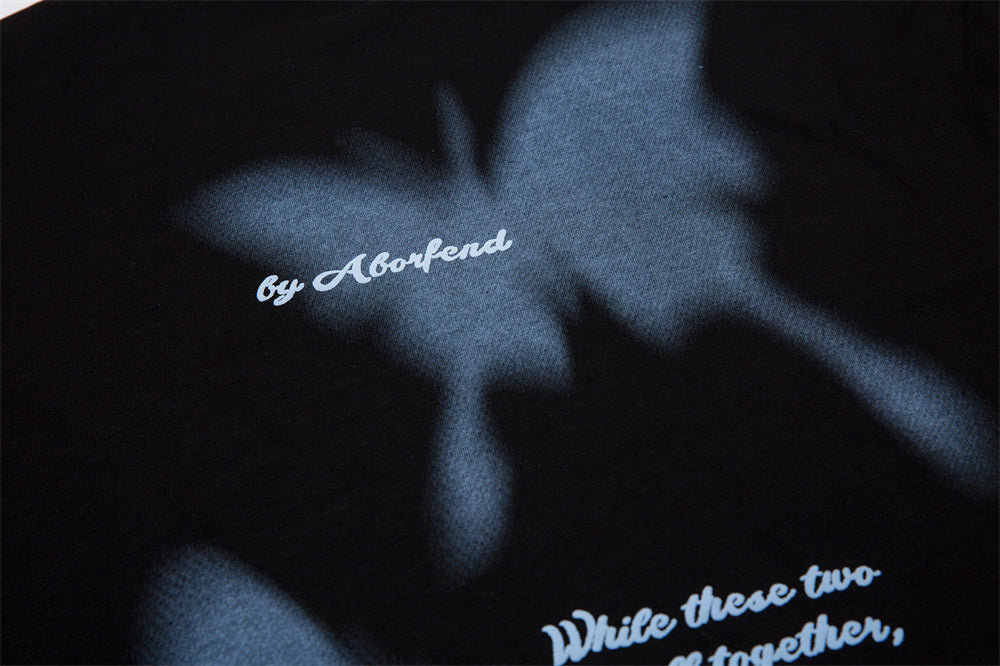 Butterfly Spider Print T-shirt For Men