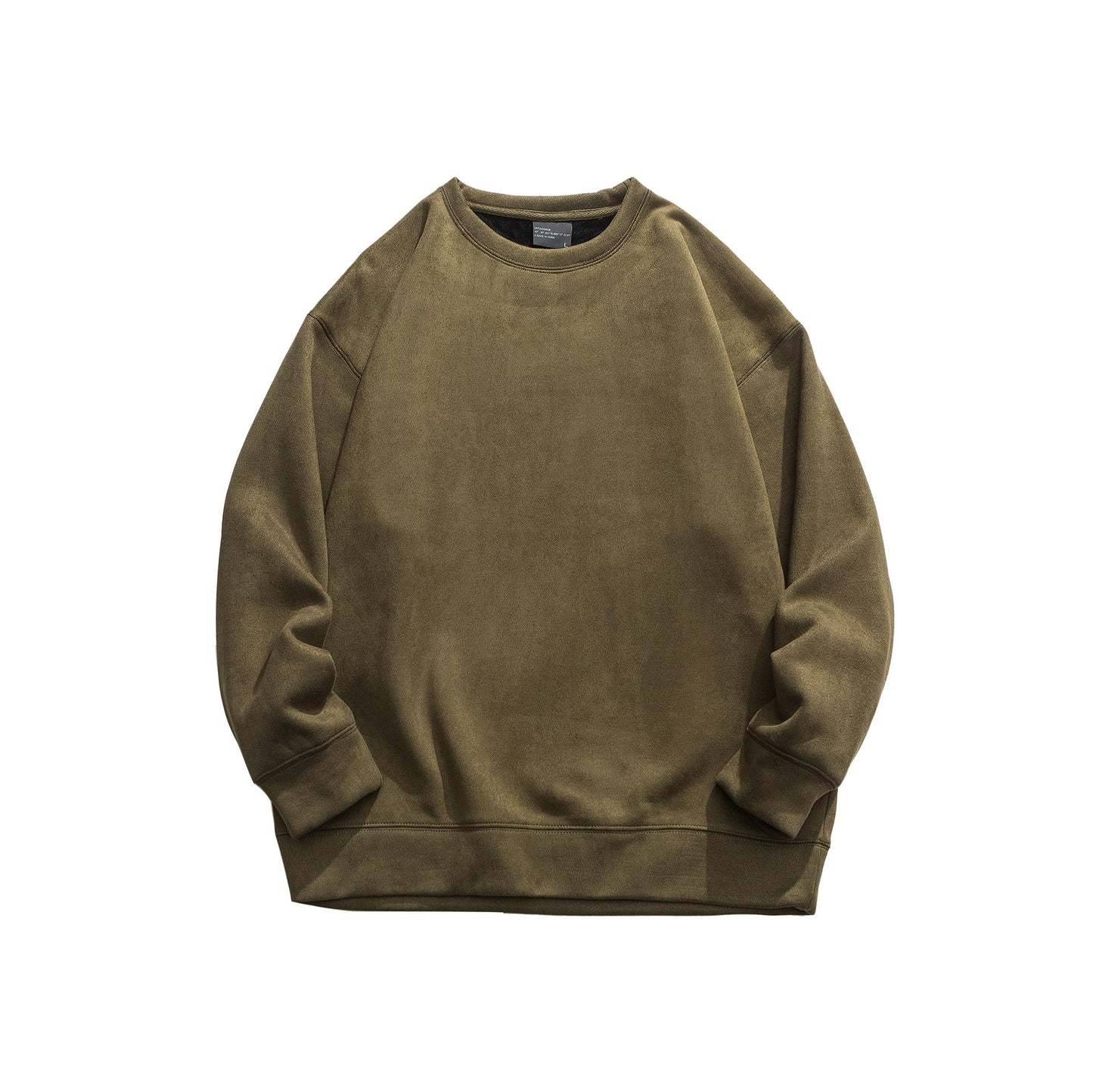 Sixmilude Suede No Hat Rope Hooded Sweater For Men