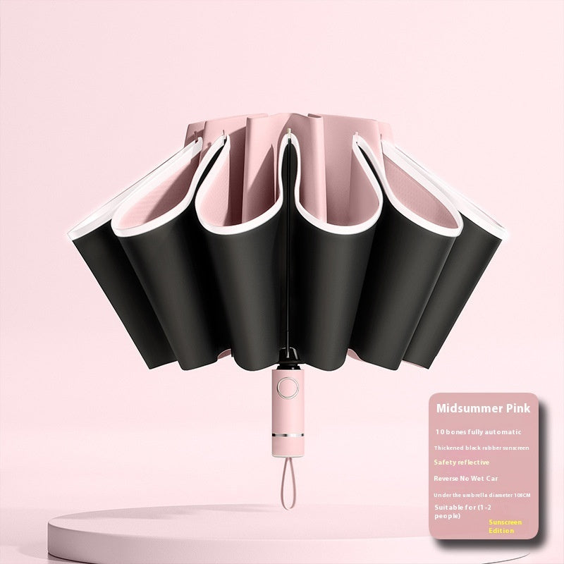 Fully Automatic Reverse Sunny And Rainy Sun-proof UV Umbrella