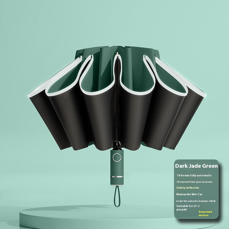 Fully Automatic Reverse Sunny And Rainy Sun-proof UV Umbrella
