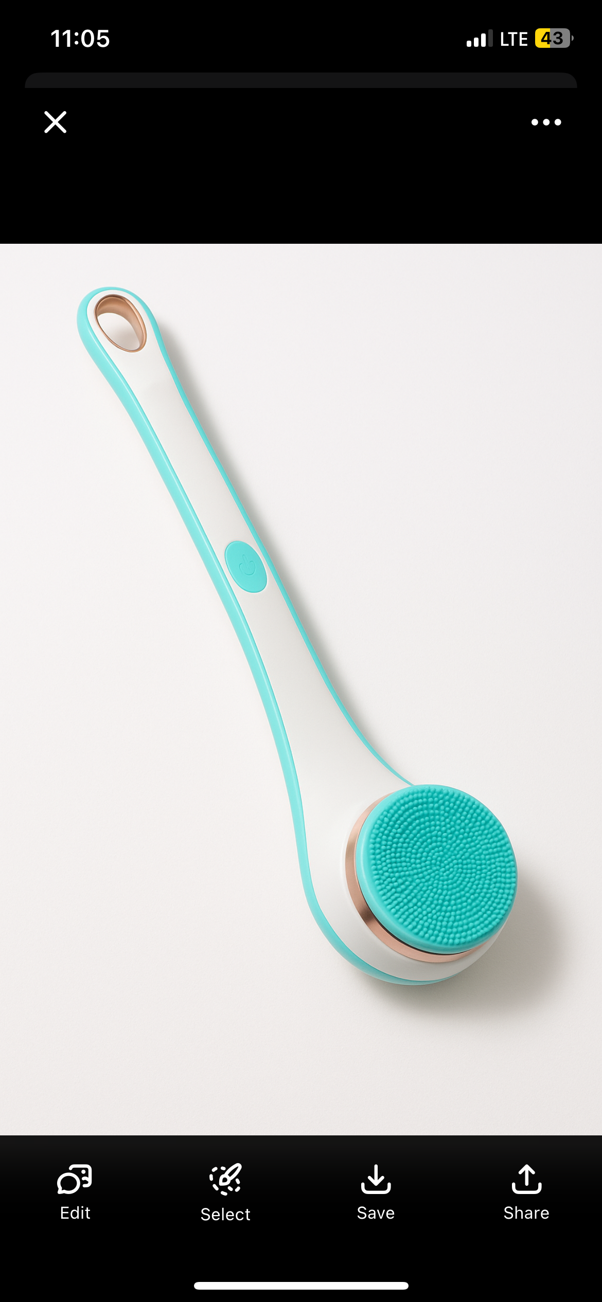 Silicone Bath Brush 4 In 1 Electric Back Scrubber 4 Brush Heads USB Rechargeable Rotating Shower Massager With 2 Speeds