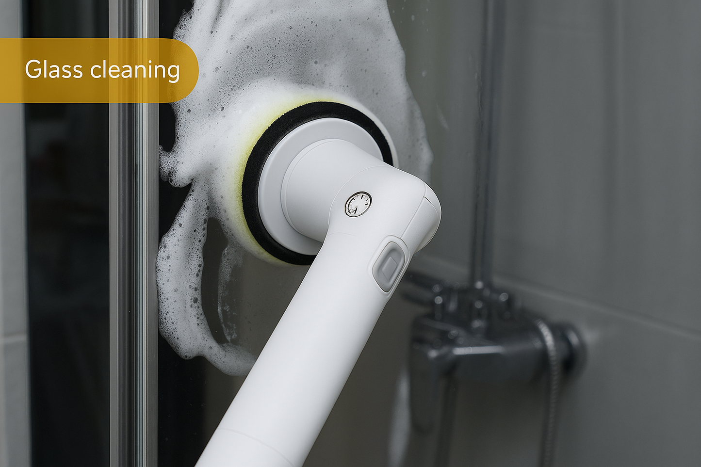 Electric Scrubber Cleaning Wall Long Handle Elbow Telescopic Multifunction Cleaning Brush