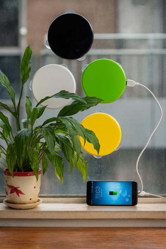 Solar window charger