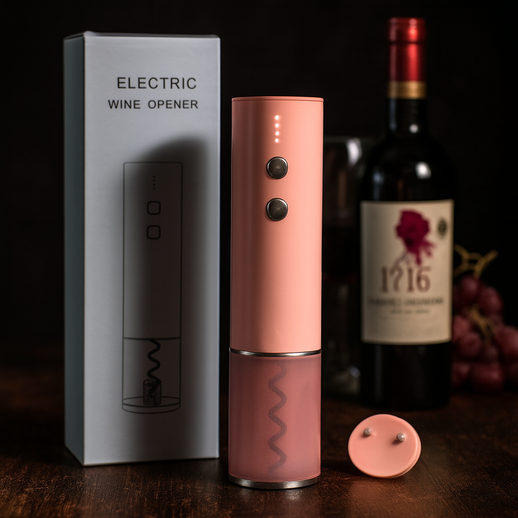 Stainless Steel Wine Electric Bottle Opener Creative Rechargeable