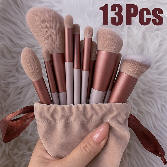 13Pcs Makeup Brush Set Make Up Concealer Brush Blush Powder Brush Eye Shadow Highlighter Foundation Brush Cosmetic Beauty Tools
