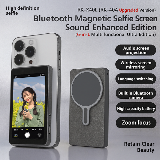 X40L Mobile Selfie Screen Recorder -Audio-Focusing-Hanging Rope-Photography Version- RK-X40A Upgraded Version