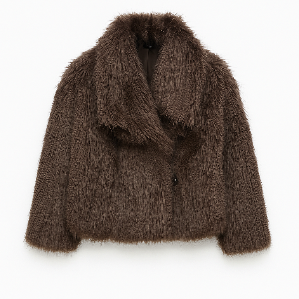 Winter Plush Coat Fashion Warm Thicken Fluffy Lapel Jacket Outwear Casual Long Sleeve Tops Womens Clothing