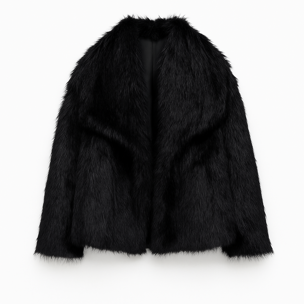 Winter Plush Coat Fashion Warm Thicken Fluffy Lapel Jacket Outwear Casual Long Sleeve Tops Womens Clothing