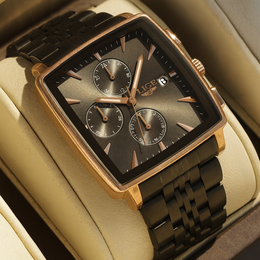 Business Personality Large Dial Square Watch Men