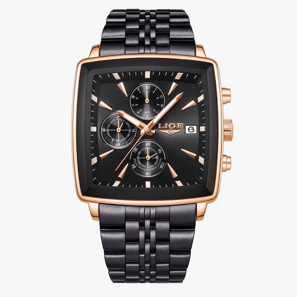 Business Personality Large Dial Square Watch Men