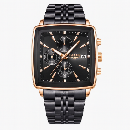 Business Personality Large Dial Square Watch Men